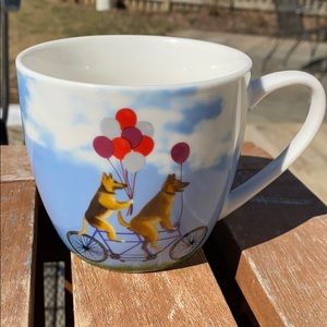 Mug with Dogs on Bicycle